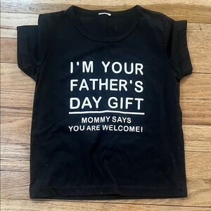 Black Kids T-Shirt with Fun Message